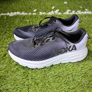 HOKA Men’s Black & White Running Shoes
